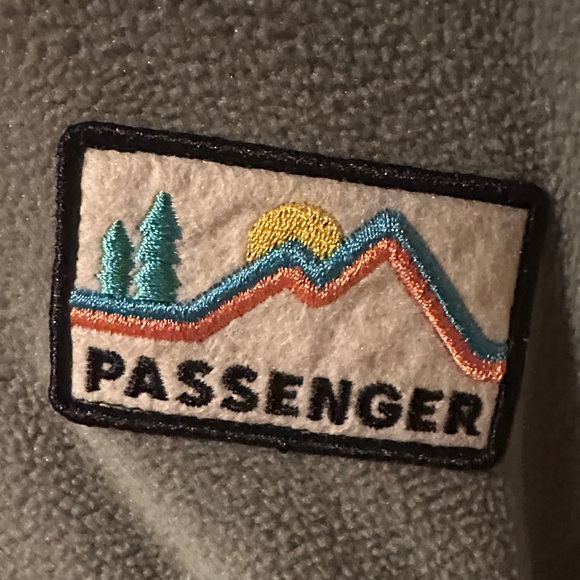 Passenger Olive and Coral Fleece Jacket - Picture 2 of 6